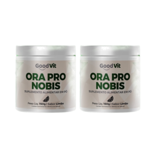 Kit 2 Ora Pro Nóbis Pó Sabor Limão 150g