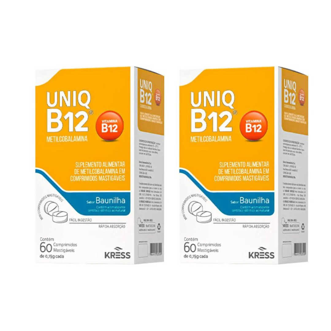 Uniq B12 Metilcobalamina 60 Comprimidos Sublingual - Imagem 2