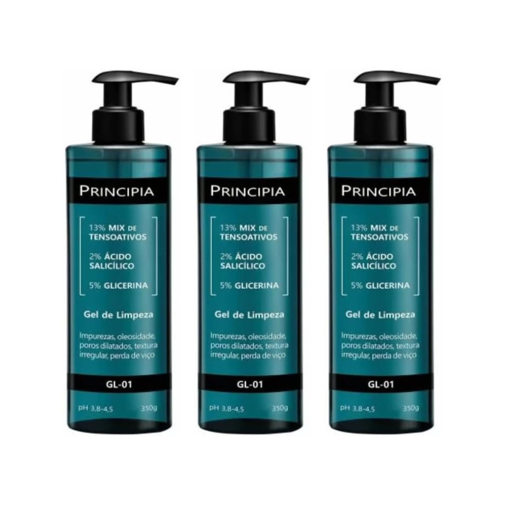 Gel De Limpeza Facial Principia Gl-01 Com 350ml - Imagem 3