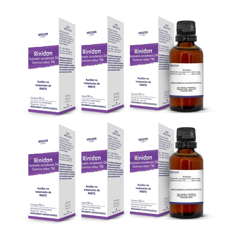 Kit 3 Rinidon 500mg/g Weleda 50ml de Solução - Imagem 2
