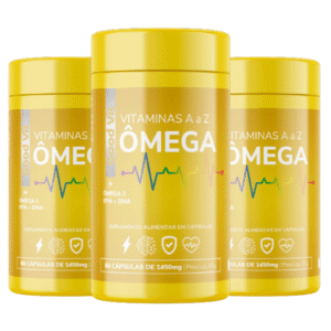 Kit 3 Caixas | Ômega 3 Ultra Concentrado em Epa e Dha 1450mg Com 60 Cápsulas